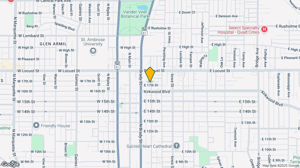 1704 N Perry St Map and Location Details