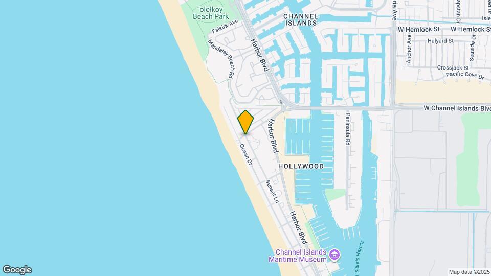 116 W Channel Islands Blvd Mapa y Detalles de la Ubicación