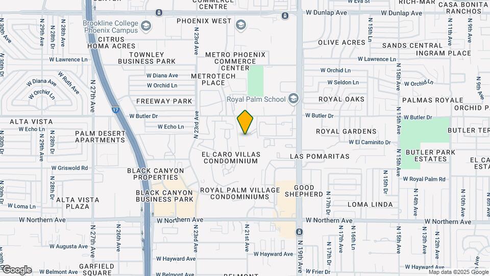 2121 W Butler Dr Map and Location Details