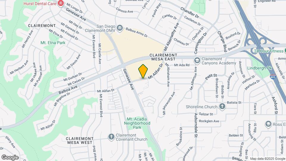 4182 Mount Alifan Pl, Unit G Mapa y Detalles de la Ubicación