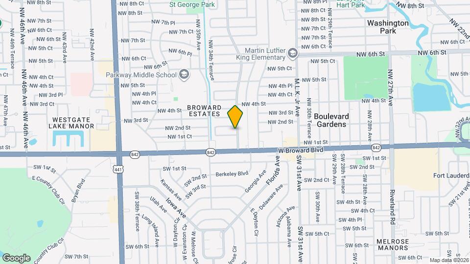 3411 NW 1st St Map and Location Details