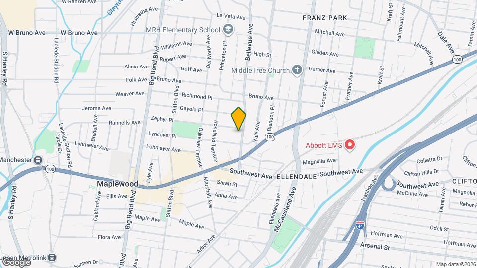 2509 Bellevue Ave Map and Location Details