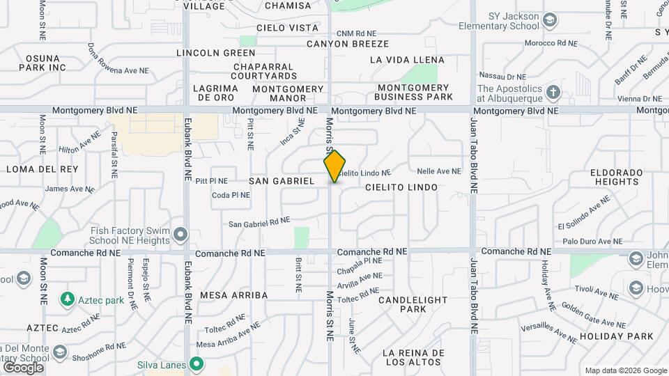 10421 Sierra Bonita Ave NE Map and Location Details