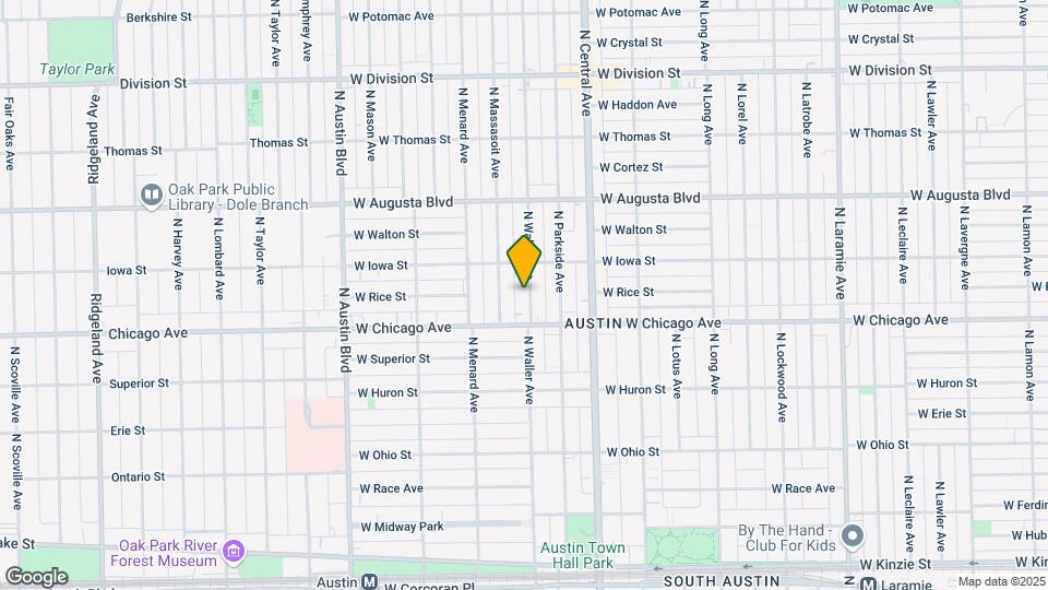 830 N Waller Ave Mapa y Detalles de la Ubicación