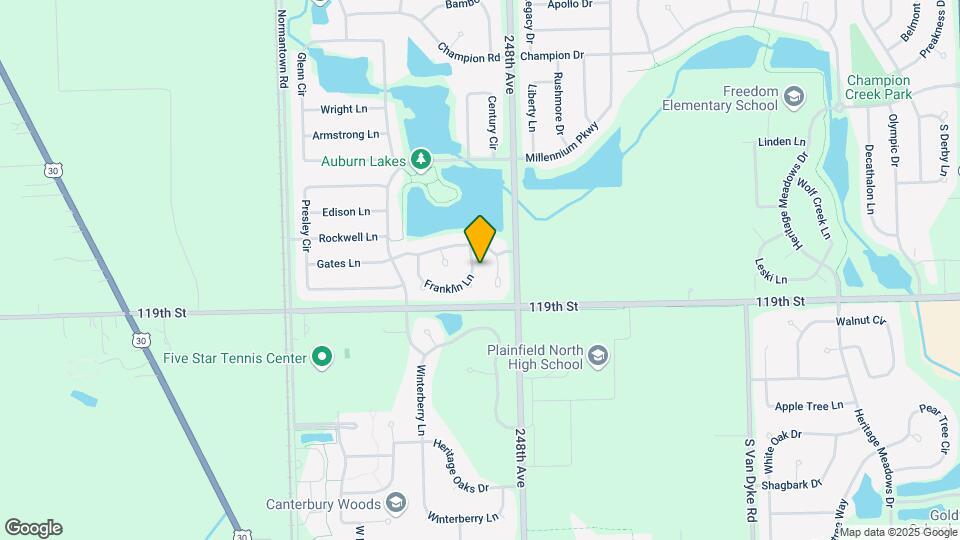 24843 Franklin Ln Map and Location Details