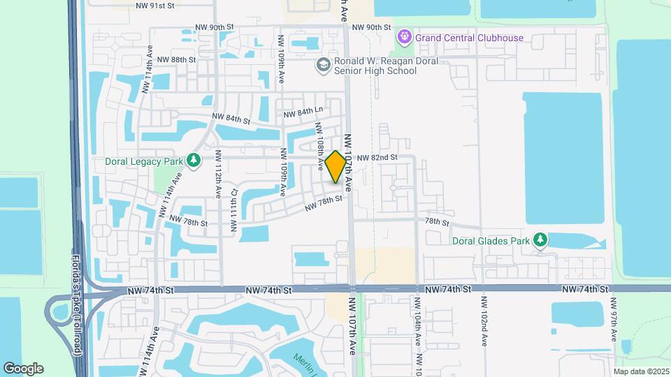 10743 NW 78th Ter Map and Location Details