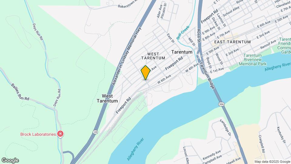 400 W 7th Ave Map and Location Details