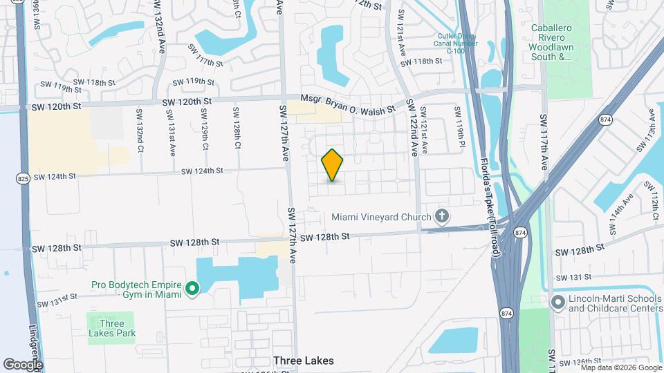 12503 SW 124th Path Map and Location Details