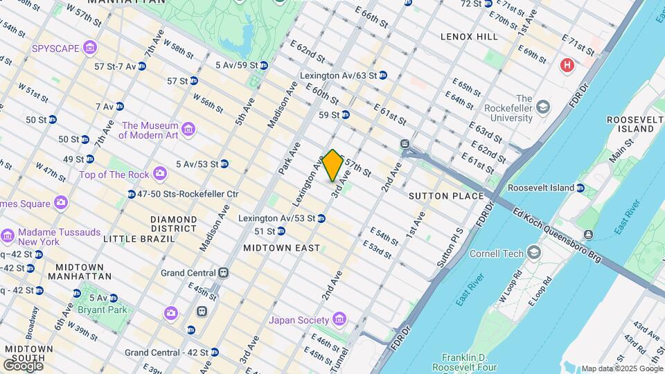 159 E 55th St Map and Location Details