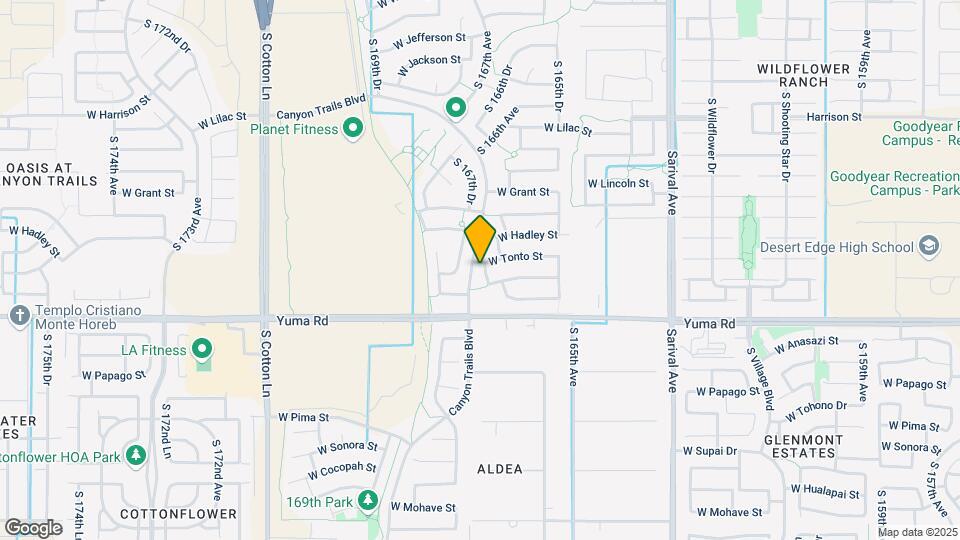 1018 S 166th Dr Map and Location Details