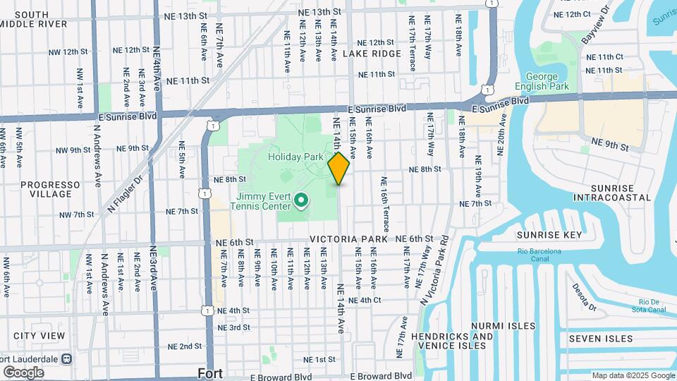 736 NE 14th Ave Map and Location Details