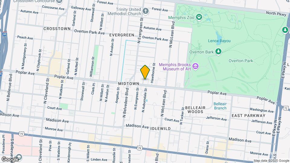 196 N Auburndale St Map and Location Details