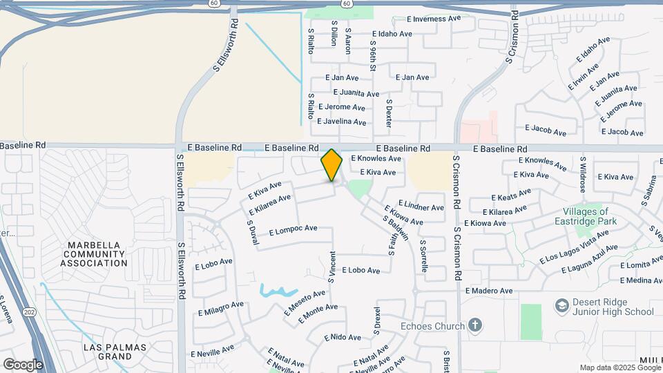 9645 E Keats Ave Map and Location Details