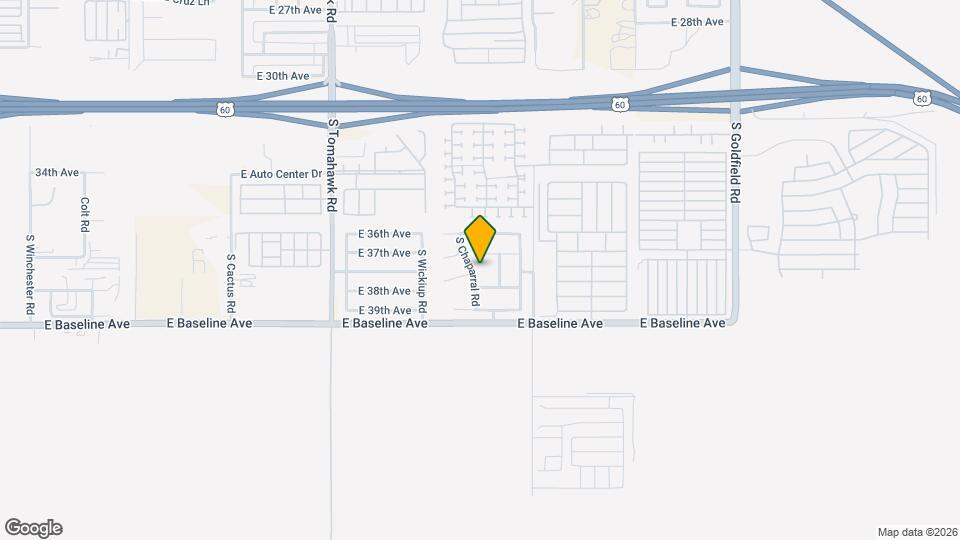 3793 S Chaparral Rd Map and Location Details