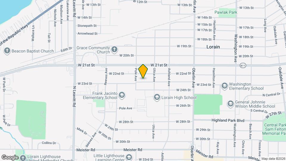 1604 W 23rd St Map and Location Details