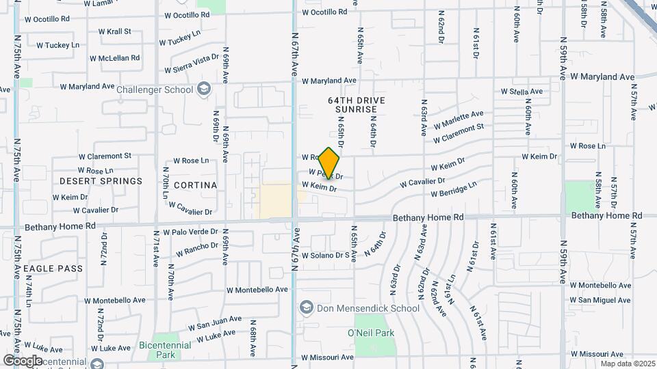 6538 W Keim Dr Map and Location Details