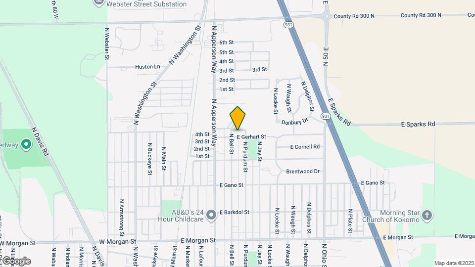 610 E Gerhart St Map and Location Details