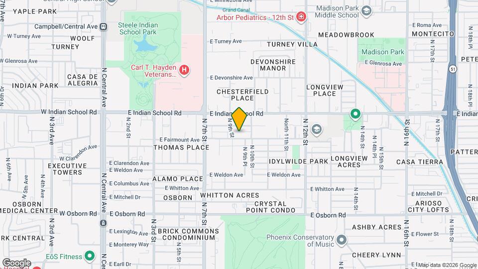 906 E Fairmount Ave Map and Location Details