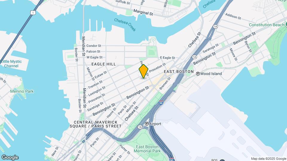 340 Saratoga St, Unit #3 Map and Location Details