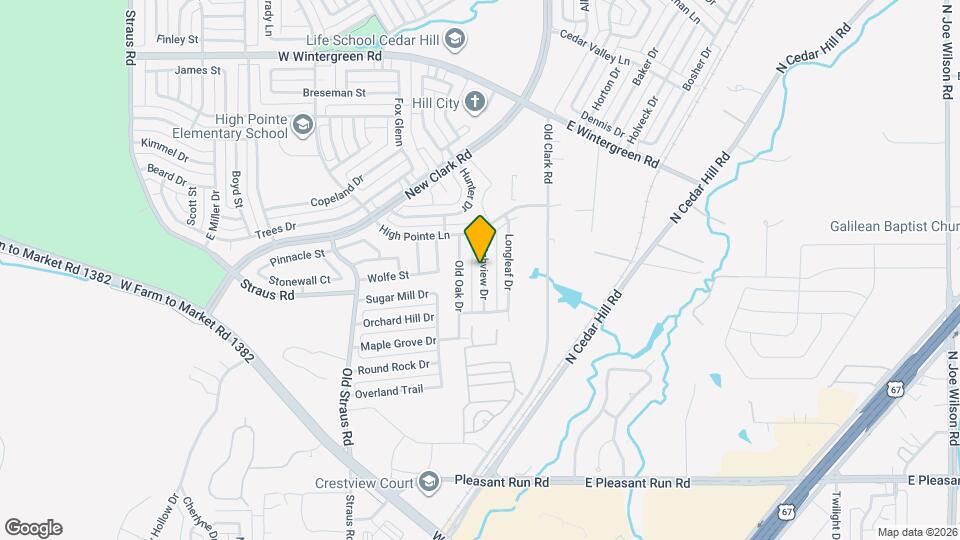 1253 Highview Dr Map and Location Details