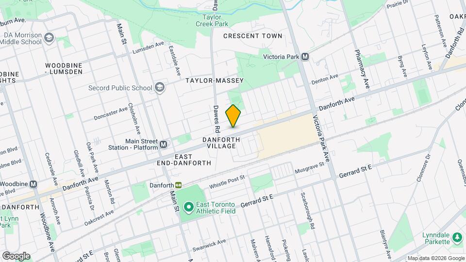 2844 Danforth Ave Map and Location Details