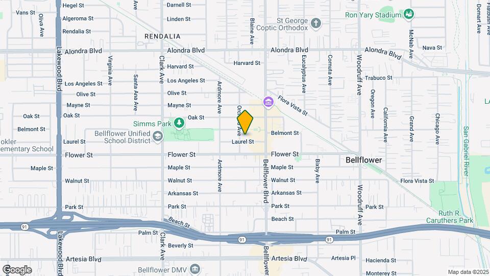 9711 Laurel St Map and Location Details