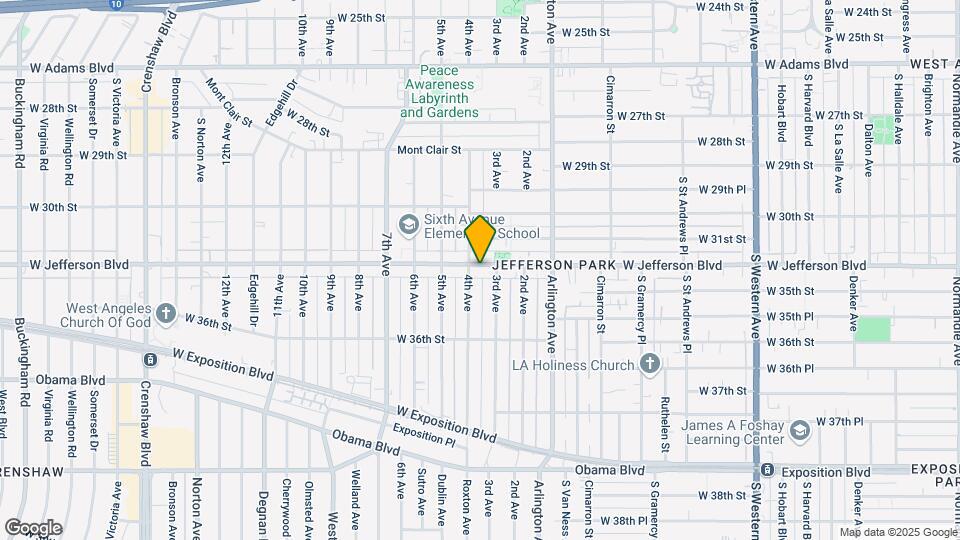 2318 W Jefferson Blvd Map and Location Details