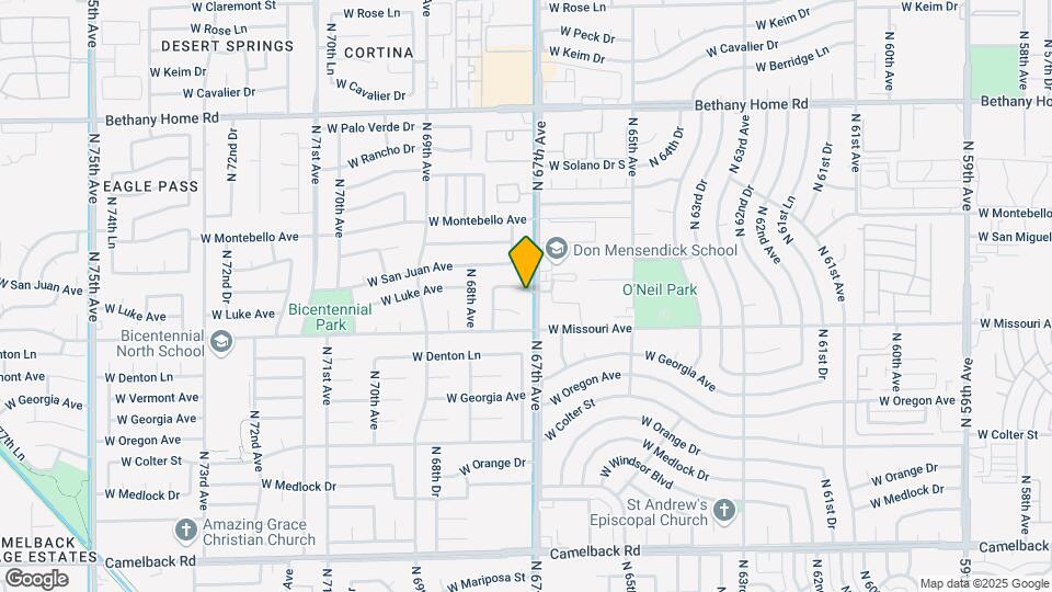 6709 W Luke Ave Map and Location Details