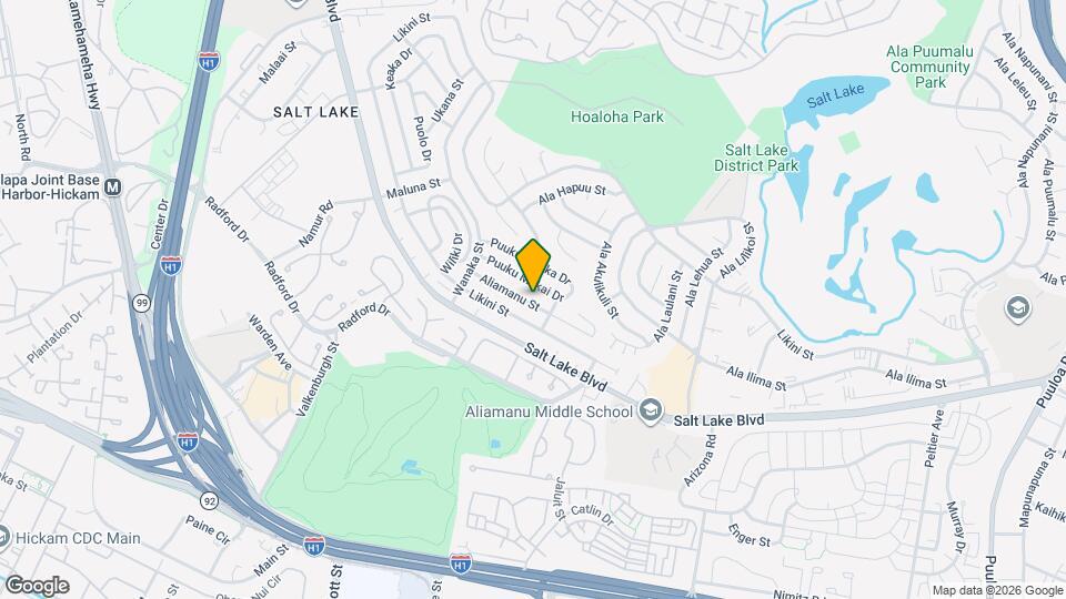3528 Aliamanu St Map and Location Details