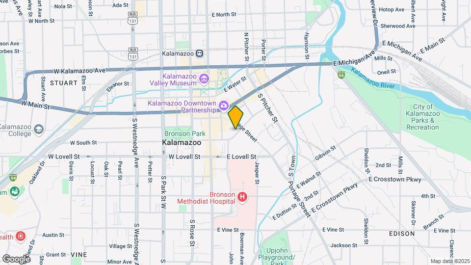 Kalamazoo Commons Map and Location Details