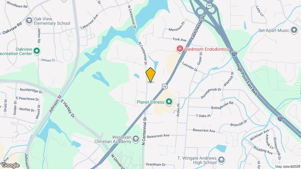 2312 N Centennial St Map and Location Details