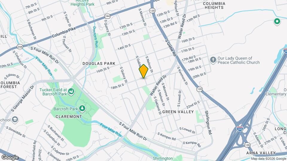 1804 S Oakland St Map and Location Details