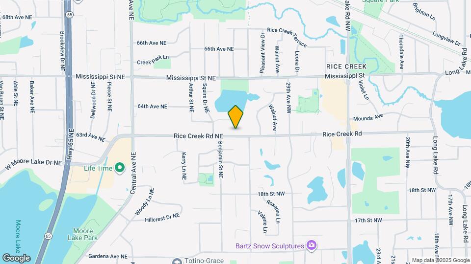 1621 Rice Creek Rd NE Map and Location Details