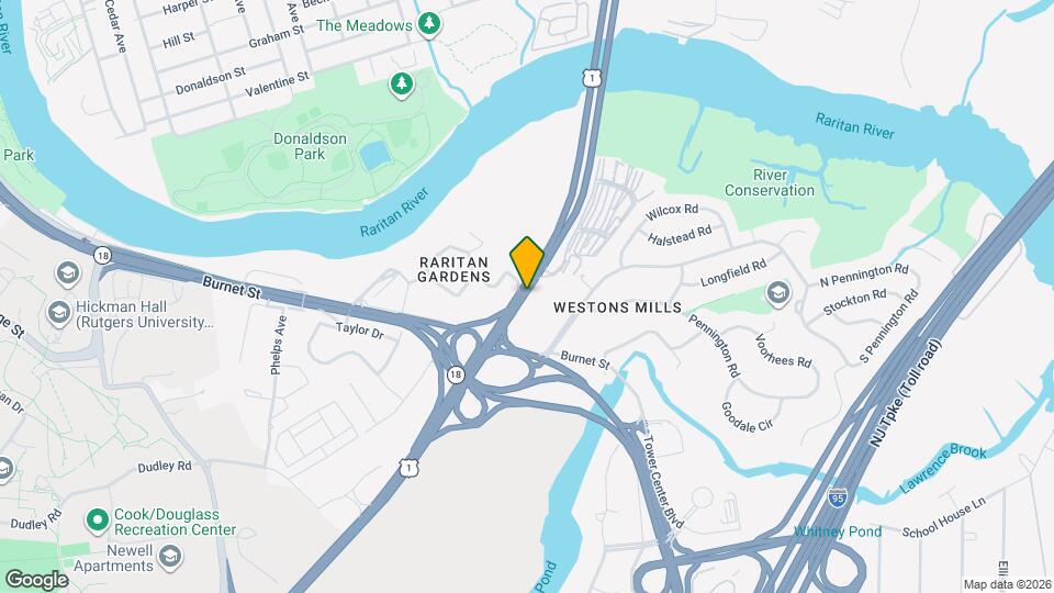 Raritan Corssing Apartments Map and Location Details