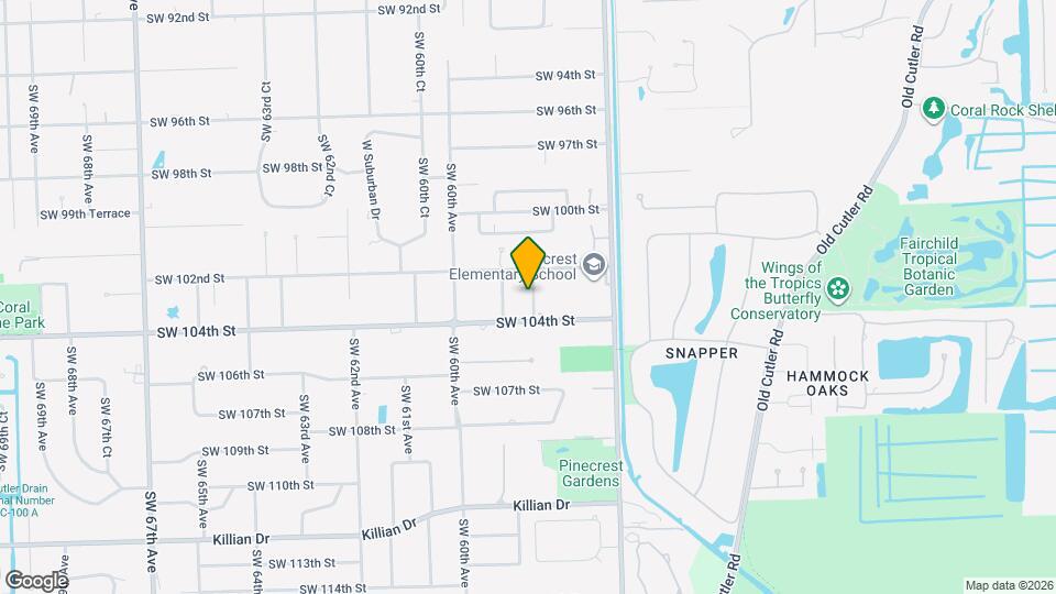 10330 SW 58th Ct Map and Location Details