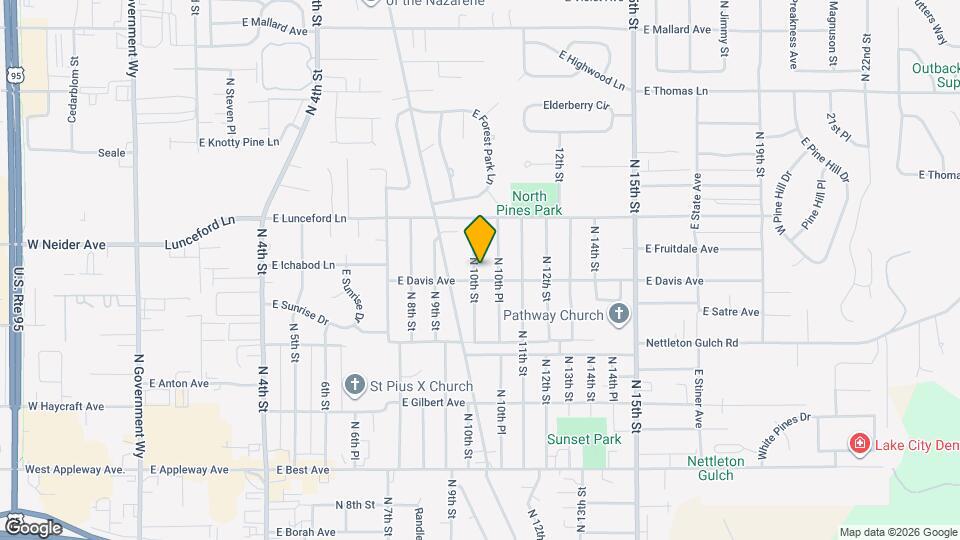 3214 N 10th St Map and Location Details