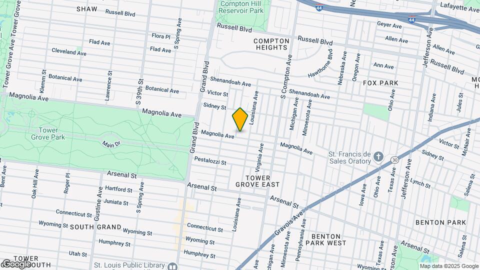 3421 Magnolia Ave, Unit A Map and Location Details