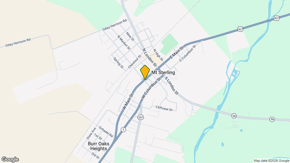 107 W Main St Map and Location Details