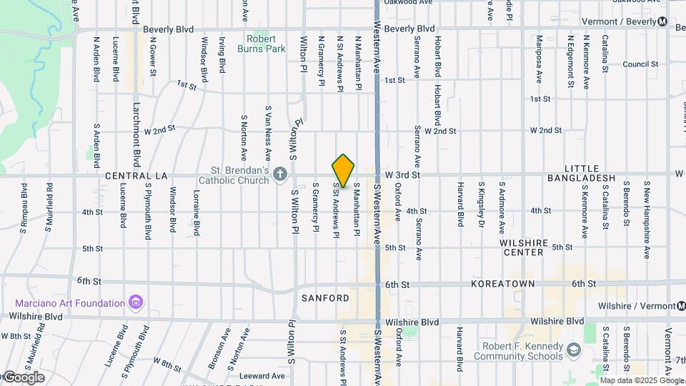 324 S St Andrews Pl Map and Location Details