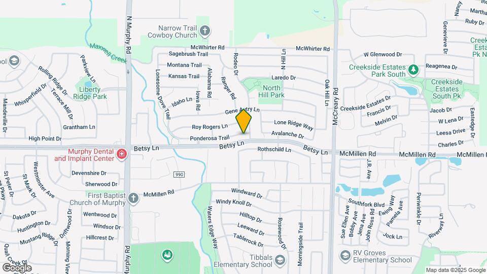 432 Ponderosa Trail Map and Location Details