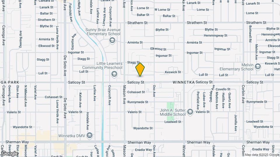 20353 Saticoy St Map and Location Details