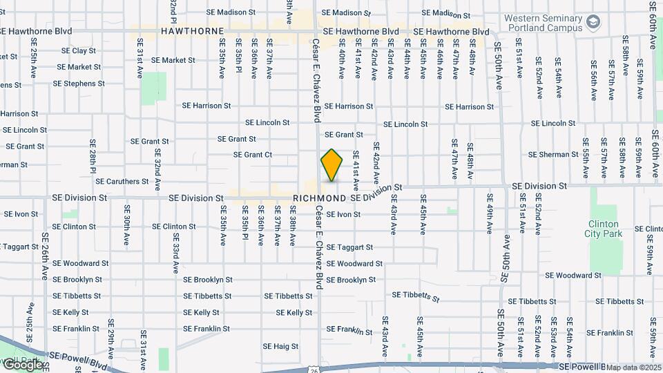 3930 SE Caruthers St Map and Location Details
