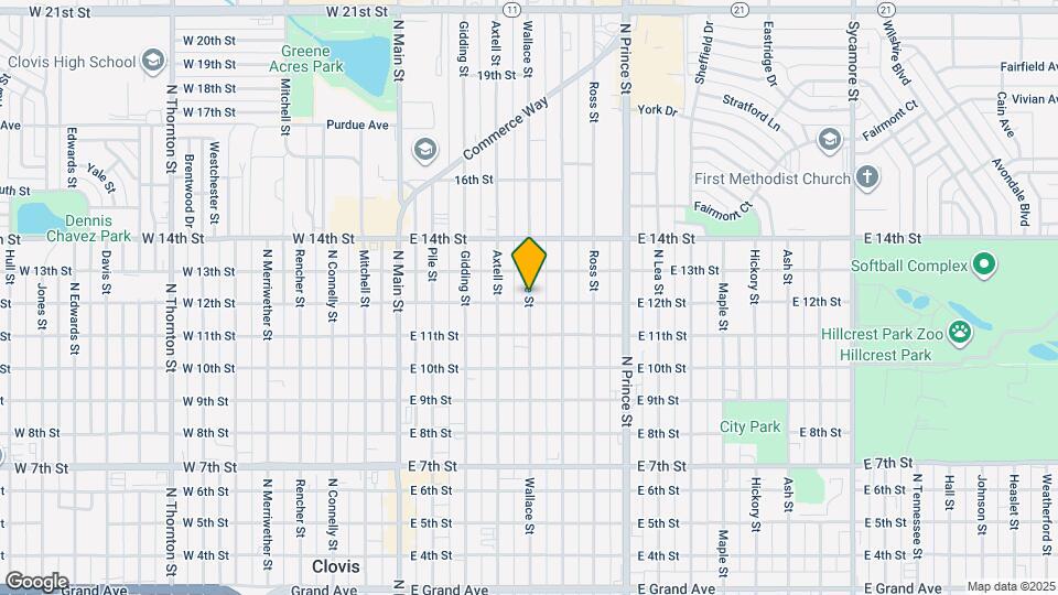 1202 Wallace St Map and Location Details