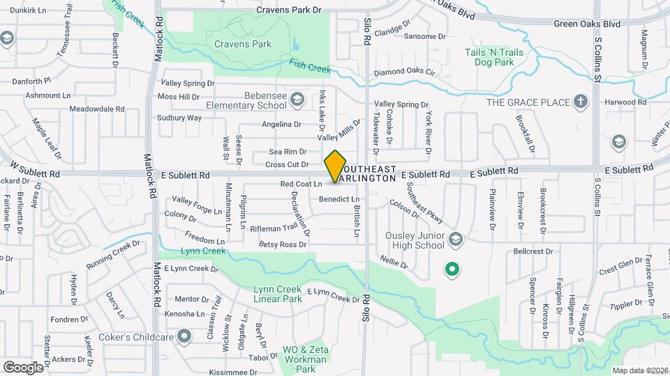 604 Red Coat Ln Map and Location Details