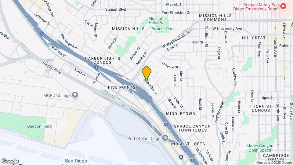 1701 Winder St Map and Location Details