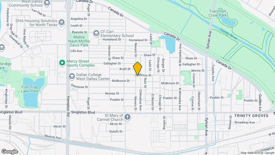 3332 Navaro St Map and Location Details