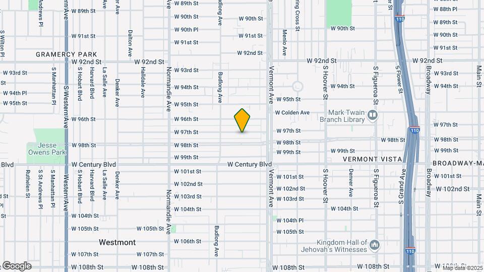 1102 W 97th St Map and Location Details