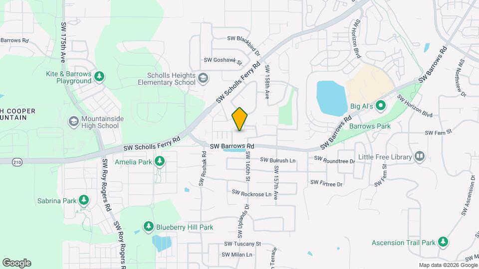 16085 SW Towhee Ln Map and Location Details