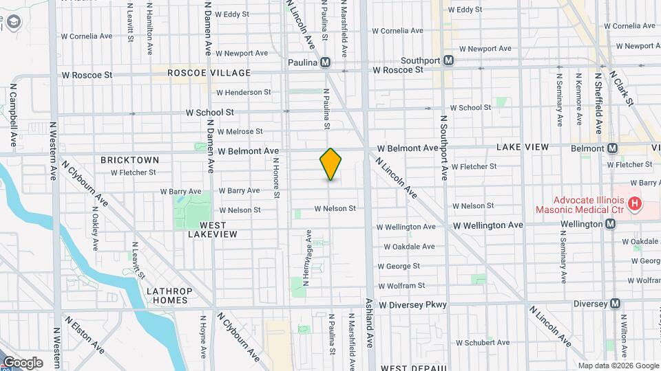 1658 W Barry Ave Map and Location Details