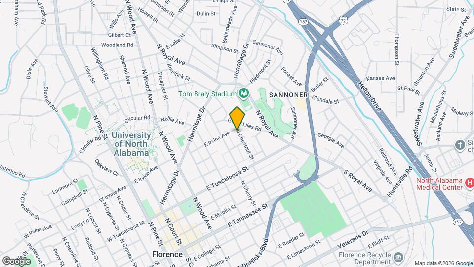 525 N Chestnut St Map and Location Details